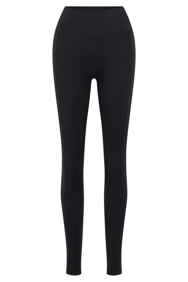 Women Meshki Bottoms Briar V Back Leggings With Pockets 8211 Black
