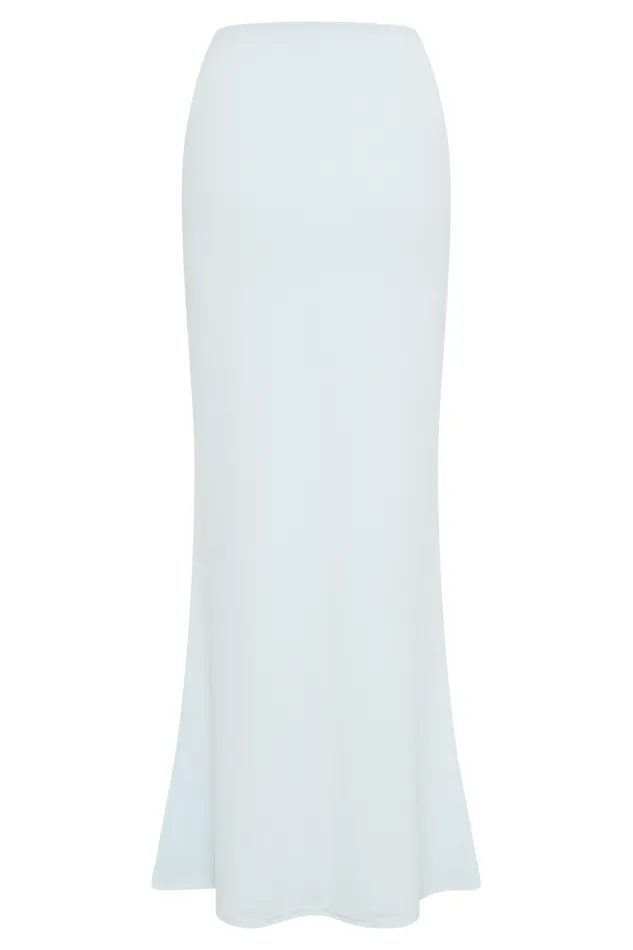 Women Meshki Bottoms Bruna Slinky Fishtail Maxi Skirt 8211 Sky Blue