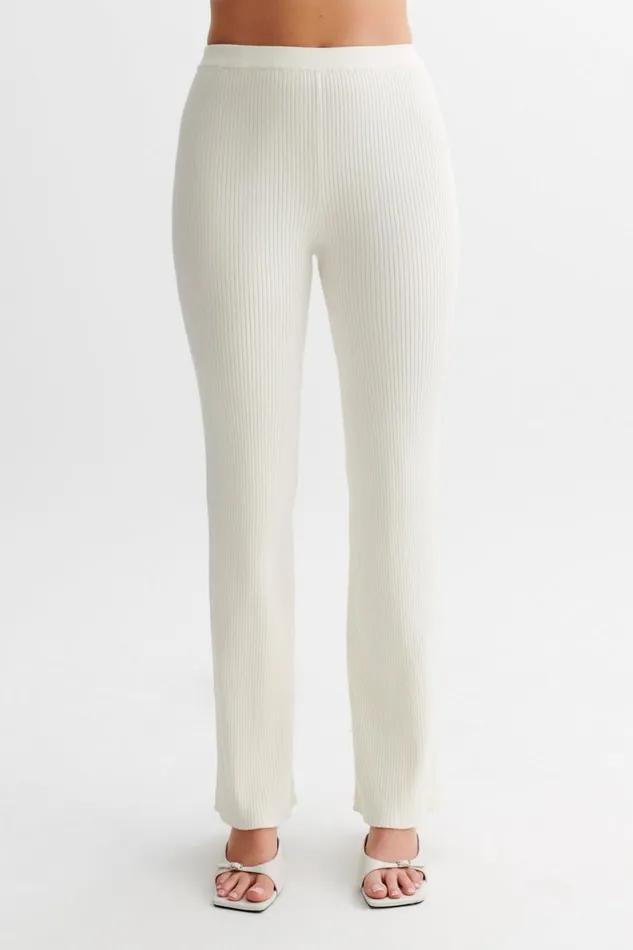 Women Meshki Bottoms Calypso Knit Trousers 8211 Ivory