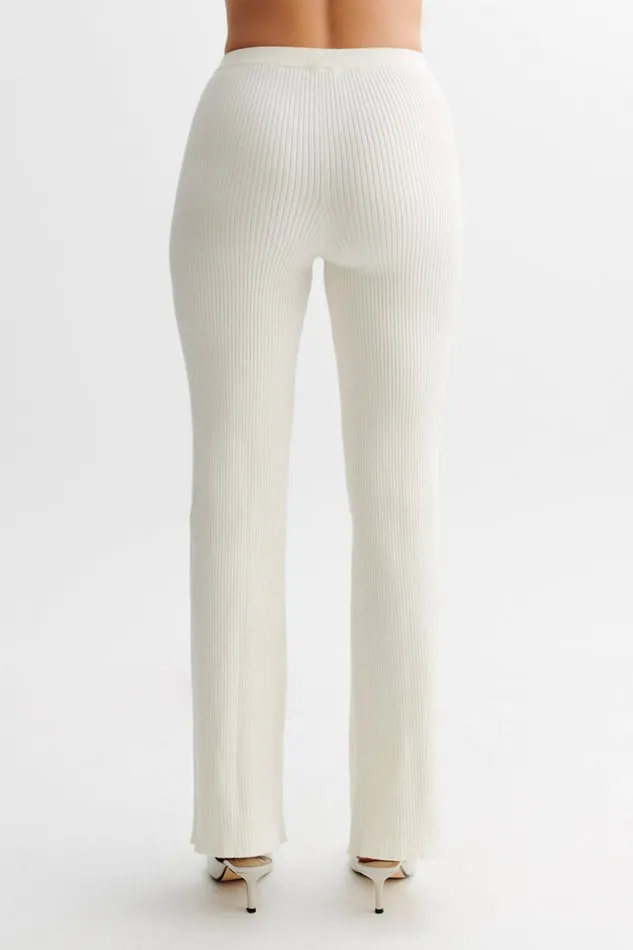 Women Meshki Bottoms Calypso Knit Trousers 8211 Ivory