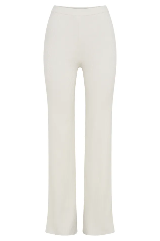 Women Meshki Bottoms Calypso Knit Trousers 8211 Ivory