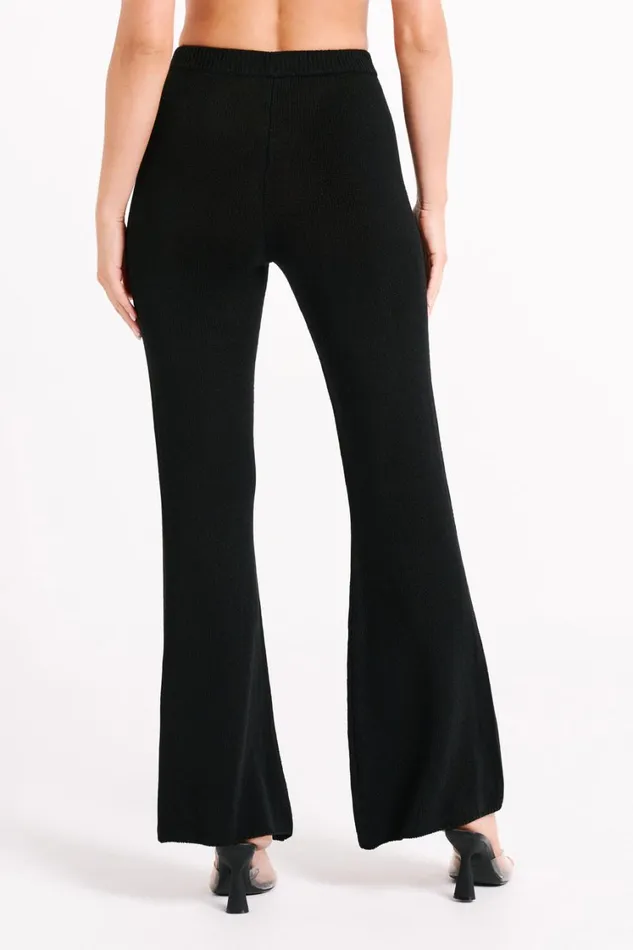 Women Meshki Bottoms Carlota Knit Pants 8211 Black