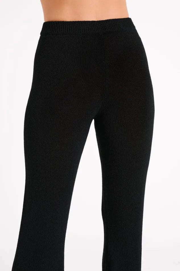 Women Meshki Bottoms Carlota Knit Pants 8211 Black