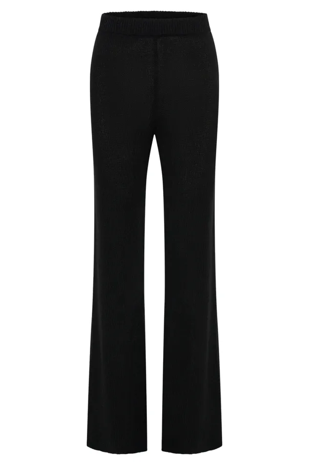 Women Meshki Bottoms Carlota Knit Pants 8211 Black