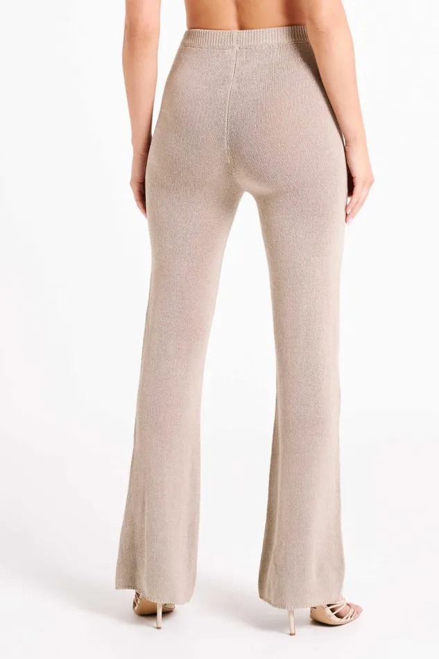 Women Meshki Bottoms Carlota Knit Pants 8211 Taupe