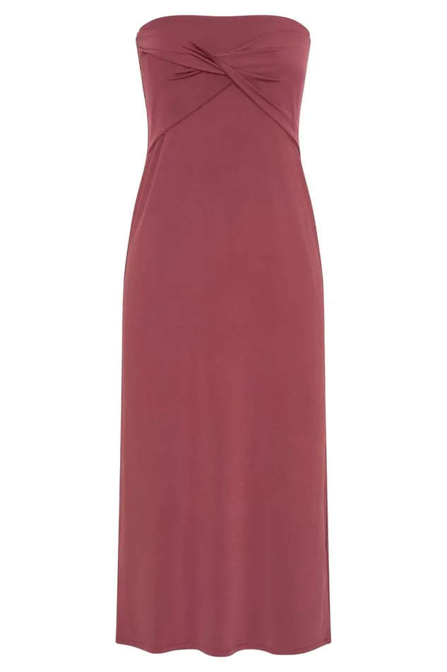 Women Meshki Bottoms Ceri Maxi Twist Skirt 8211 Wine