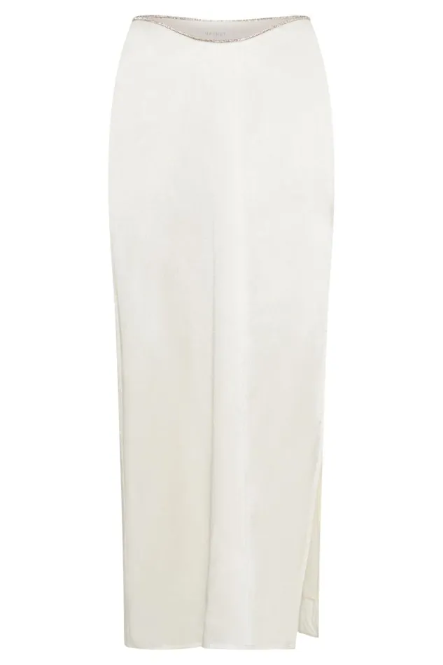 Women Meshki Bottoms Christie Diamante Rope Maxi Skirt 8211 White Women Meshki Bottoms Christie Diamante Rope Maxi Skirt 8211 White
