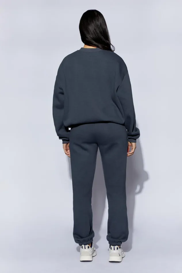 Women Meshki Bottoms Emery Embossed Fleeceback Joggers 8211 Charcoal Women Meshki Bottoms Emery Embossed Fleeceback Joggers 8211 Charcoal