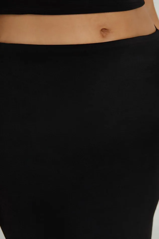 Women Meshki Bottoms Jeanine Cowl Back Maxi Skirt 8211 Black