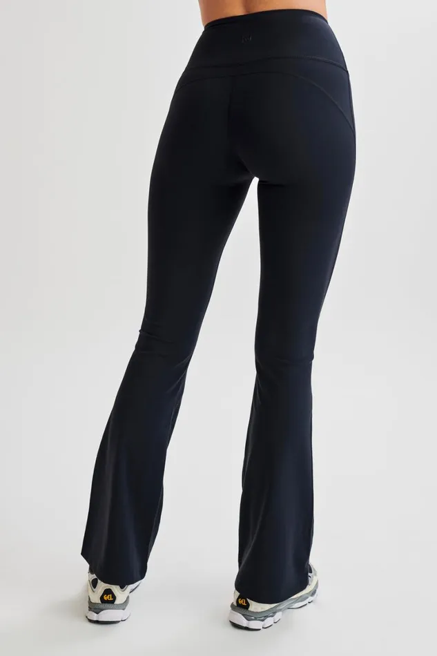 Women Meshki Bottoms Jesse Flared Yoga Pants 8211 Black