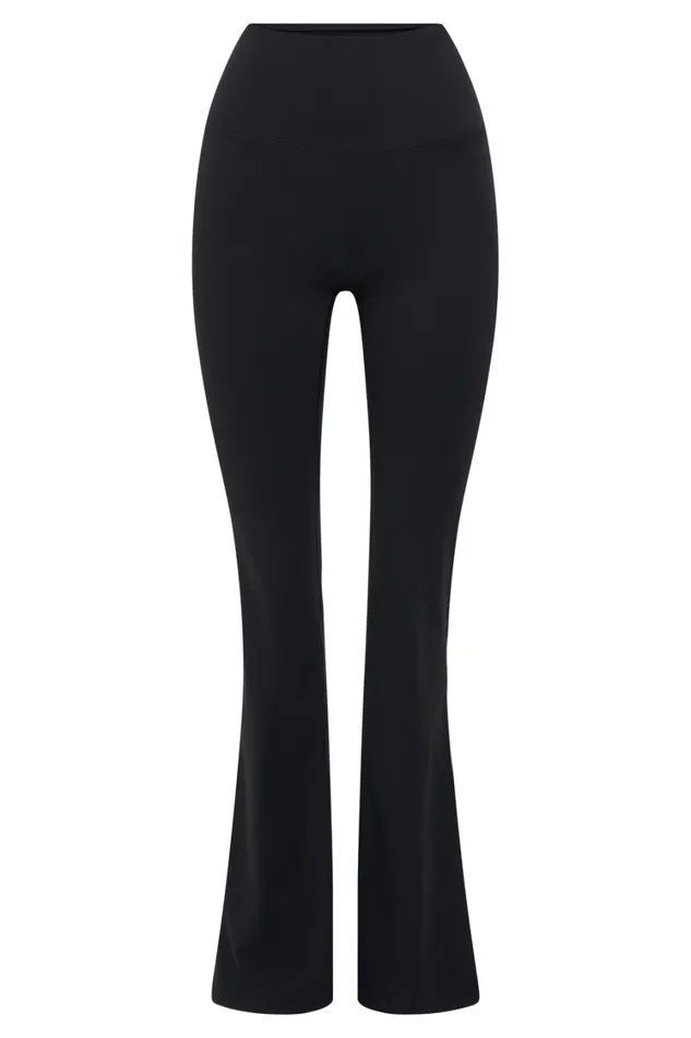 Women Meshki Bottoms Jesse Flared Yoga Pants 8211 Black