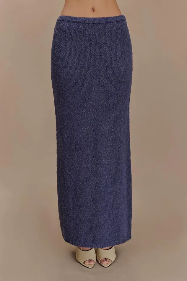 Women Meshki Bottoms Moira Boucle Maxi Skirt 8211 Steel