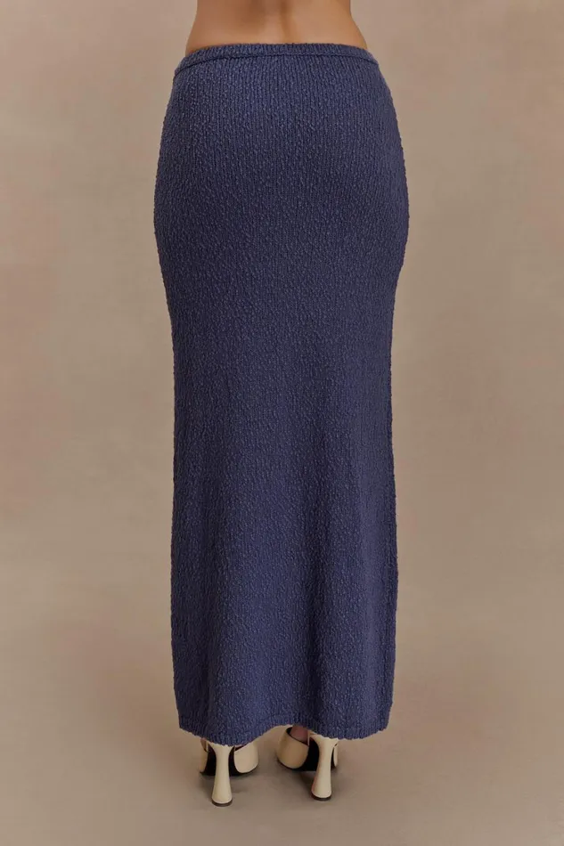 Women Meshki Bottoms Moira Boucle Maxi Skirt 8211 Steel
