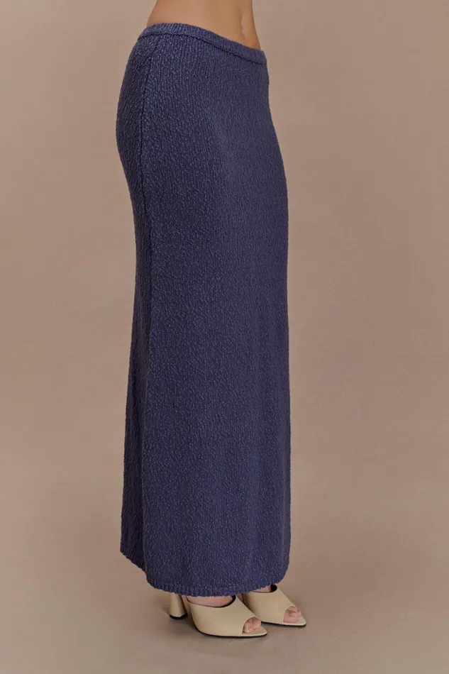 Women Meshki Bottoms Moira Boucle Maxi Skirt 8211 Steel
