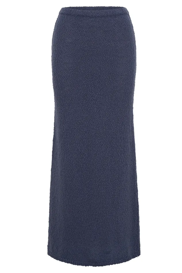 Women Meshki Bottoms Moira Boucle Maxi Skirt 8211 Steel