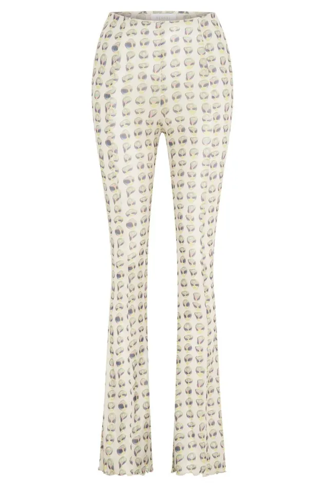 Women Meshki Bottoms Nora Mesh Straight Leg Pant 8211 Alien Print Women Meshki Bottoms Nora Mesh Straight Leg Pant 8211 Alien Print