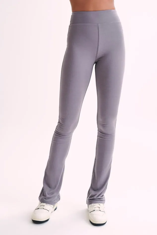 Women Meshki Bottoms Sabrina Modal Straight Leg Pant 8211 Slate Grey
