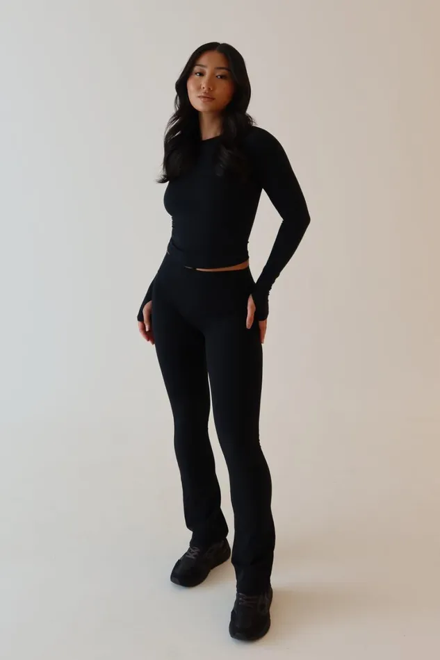 Women Meshki Bottoms Sherrie Yoga Pants 8211 Black