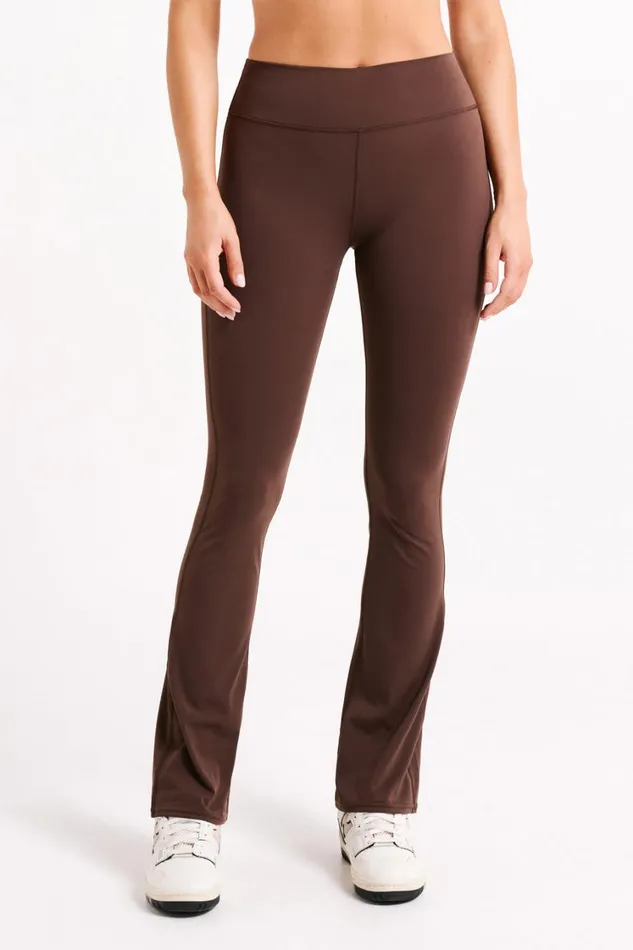 Women Meshki Bottoms Sherrie Yoga Pants 8211 Dark Chocolate