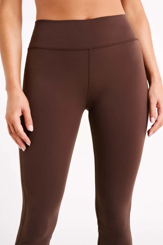 Women Meshki Bottoms Sherrie Yoga Pants 8211 Dark Chocolate