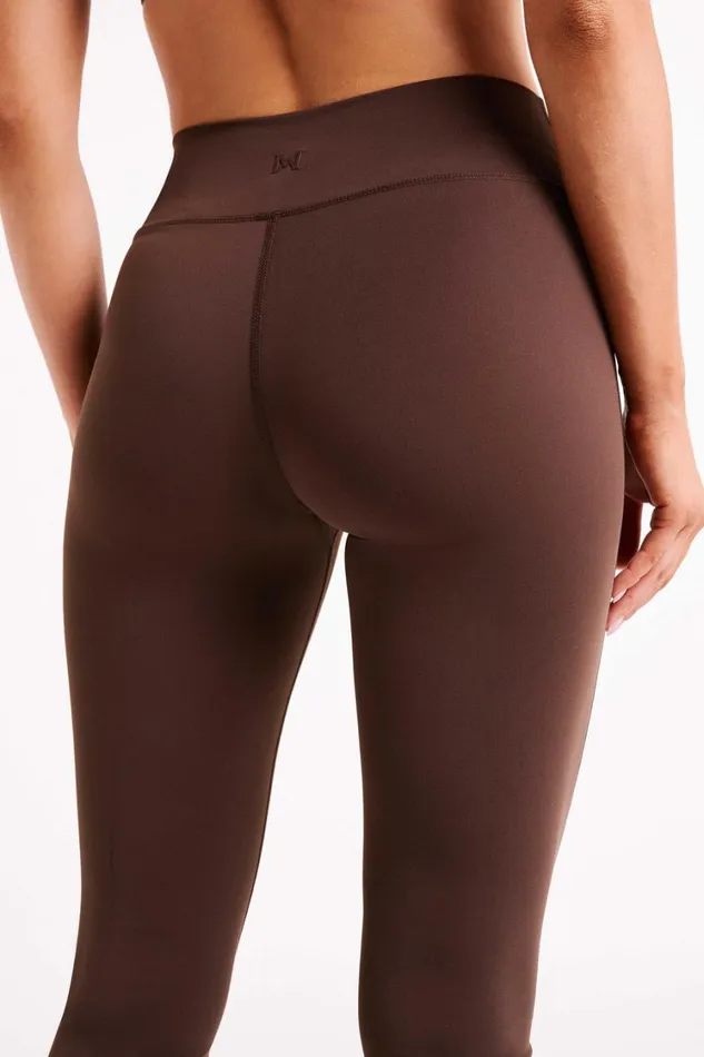 Women Meshki Bottoms Sherrie Yoga Pants 8211 Dark Chocolate