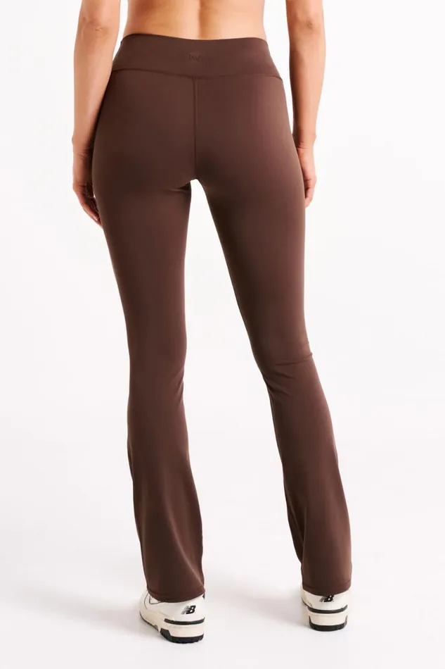 Women Meshki Bottoms Sherrie Yoga Pants 8211 Dark Chocolate