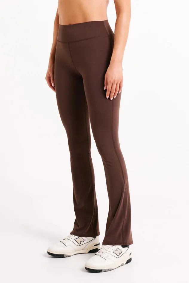 Women Meshki Bottoms Sherrie Yoga Pants 8211 Dark Chocolate
