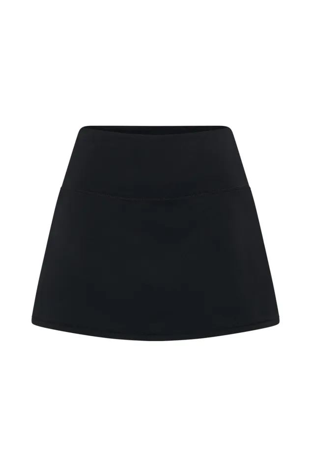 Women Meshki Bottoms Terra Mini Skirt With Shorts 8211 Black