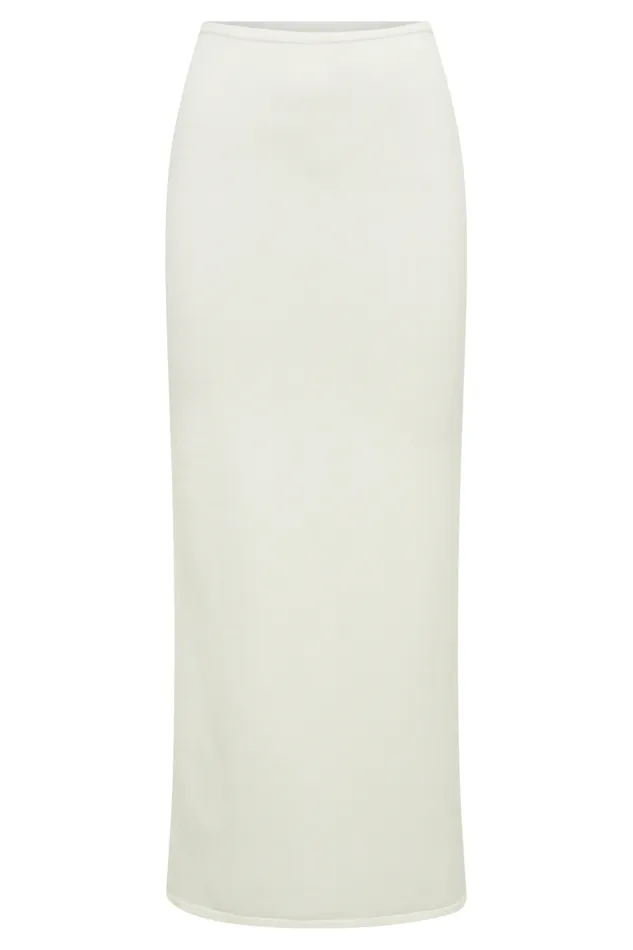 Women Meshki Bottoms Tristan Knit Maxi Skirt 8211 Ivory