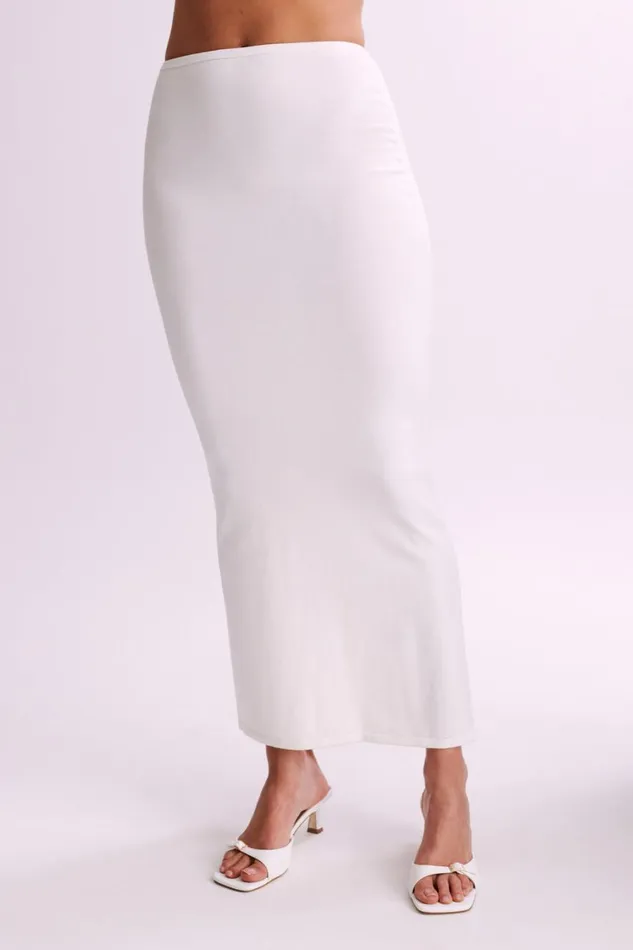 Women Meshki Bottoms Tristan Knit Maxi Skirt 8211 Ivory