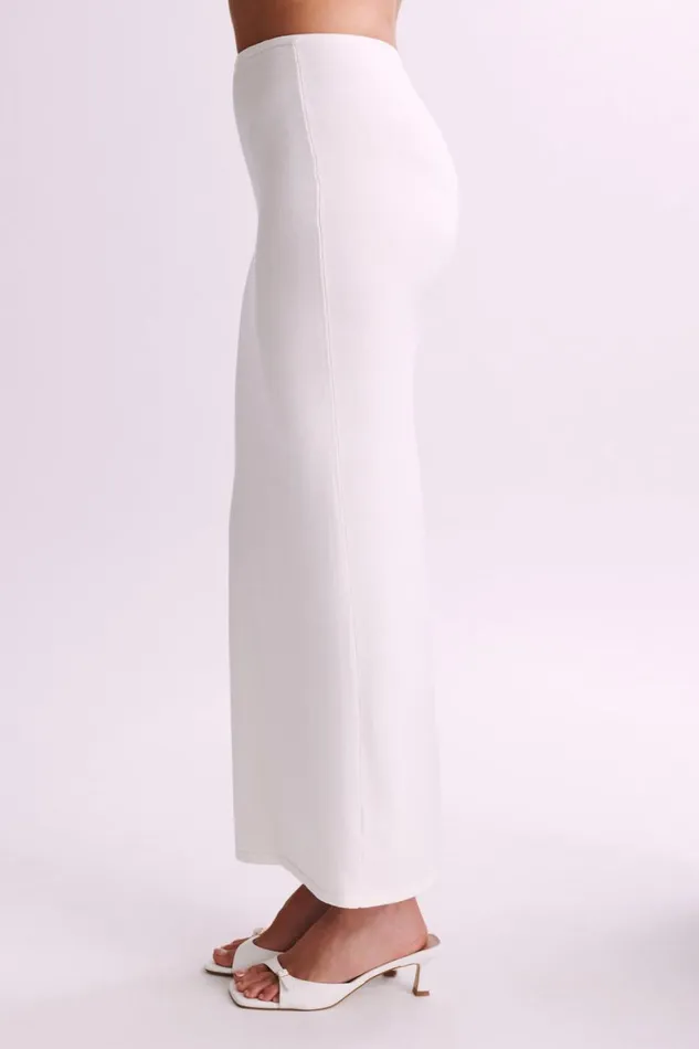 Women Meshki Bottoms Tristan Knit Maxi Skirt 8211 Ivory