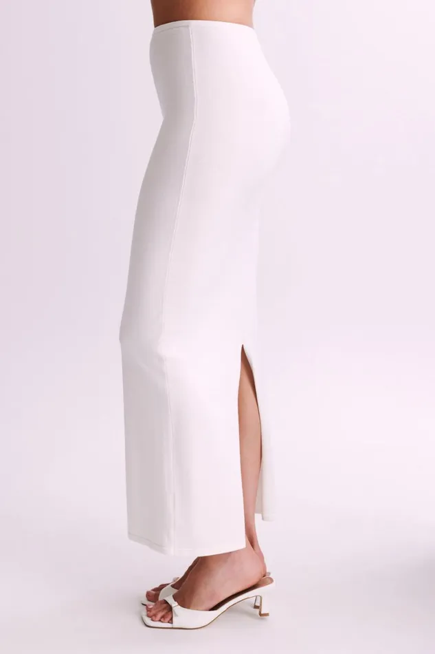 Women Meshki Bottoms Tristan Knit Maxi Skirt 8211 Ivory