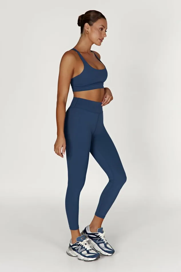 Women Meshki Bottoms Venus V Back Leggings 8211 Navy