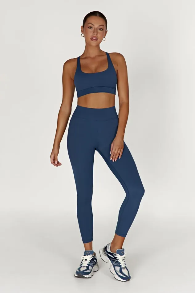 Women Meshki Bottoms Venus V Back Leggings 8211 Navy