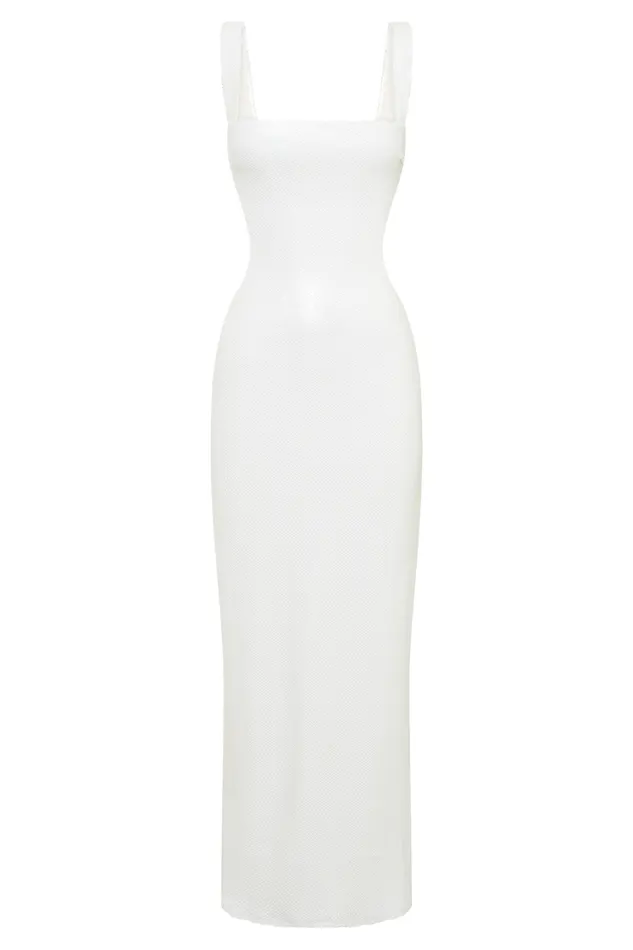 Women Meshki Dresses Adoria Sequin Cut Out Maxi Dress 8211 White