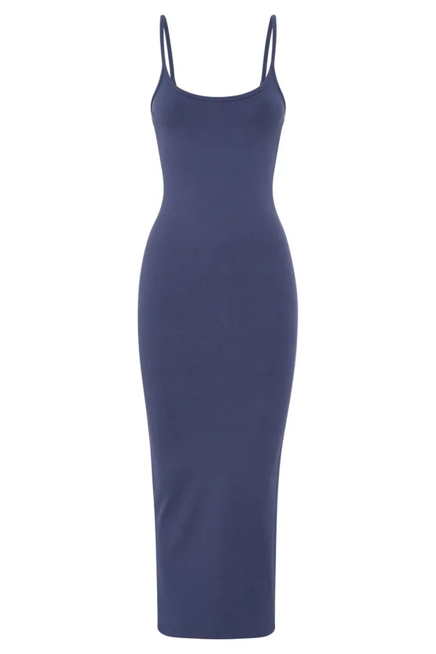 Women Meshki Dresses Alexis Ribbed Cami Midi Dress 8211 Midnight Navy Women Meshki Dresses Alexis Ribbed Cami Midi Dress 8211 Midnight Navy