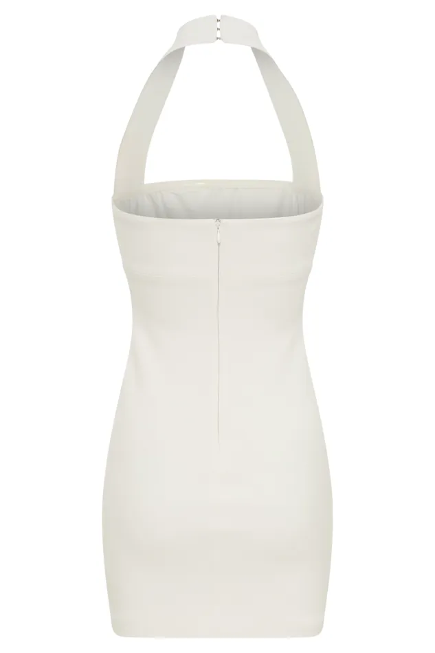 Women Meshki Dresses Amelita Suiting Halter Mini Dress 8211 Ivory