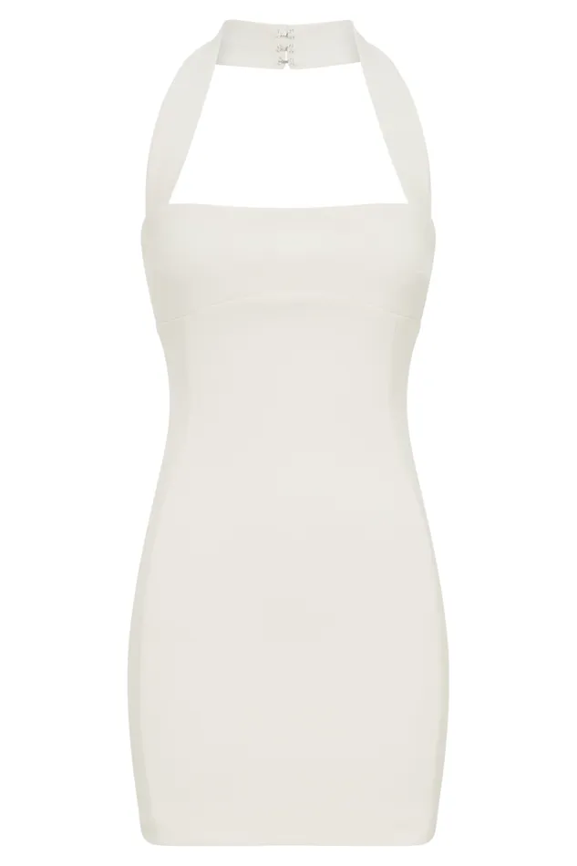 Women Meshki Dresses Amelita Suiting Halter Mini Dress 8211 Ivory