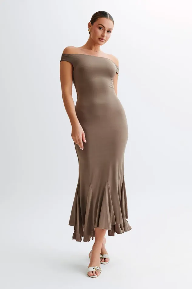 Women Meshki Dresses Analina Slinky Handkerchief Midi Dress 8211 Coco