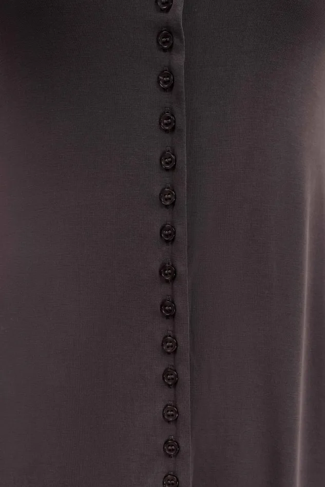 Women Meshki Dresses Anders Peached Jersey Midi Dress 8211 Charcoal