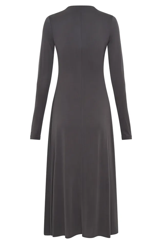 Women Meshki Dresses Anders Peached Jersey Midi Dress 8211 Charcoal