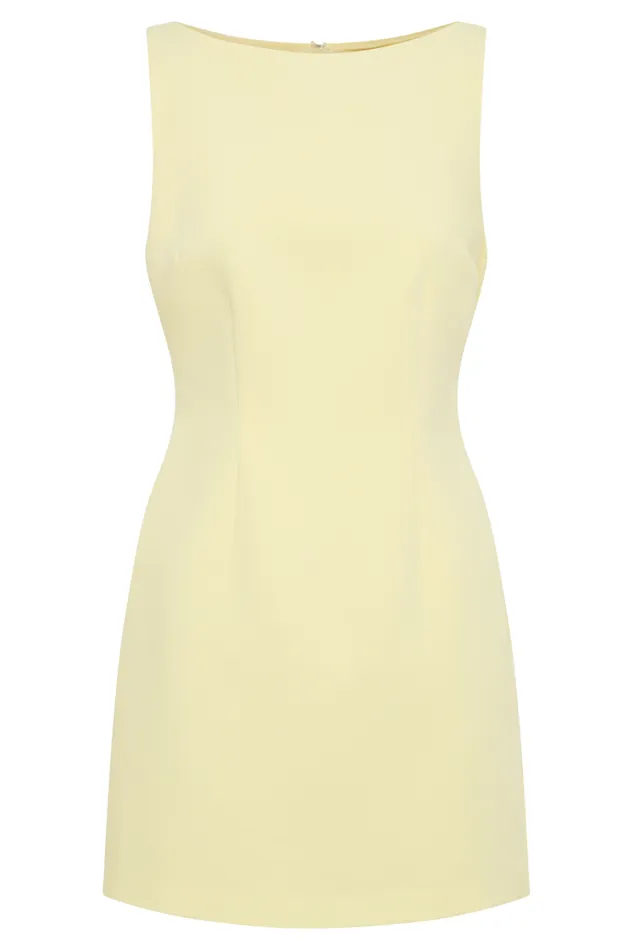 Women Meshki Dresses Angela Suiting Mini Dress 8211 Lemon