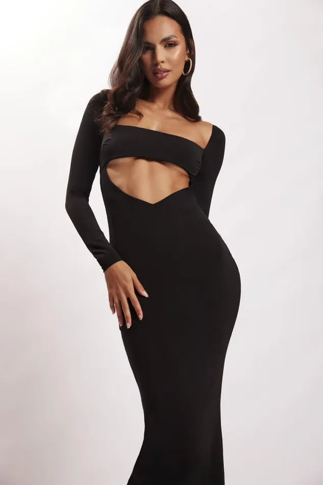 Women Meshki Dresses Ashleigh Cut Out Bandeau Maxi Dress 8211 Black Women Meshki Dresses Ashleigh Cut Out Bandeau Maxi Dress 8211 Black