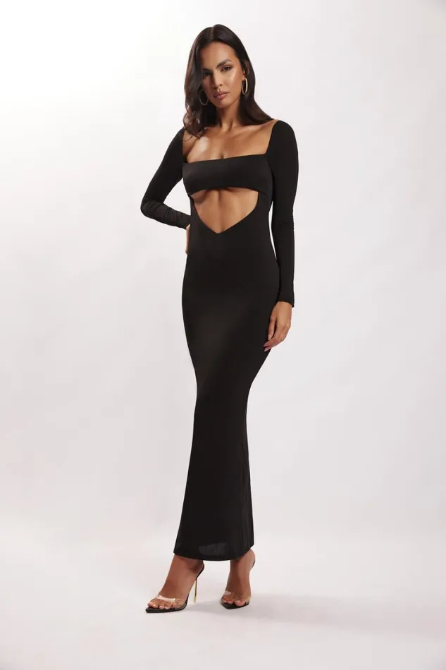 Women Meshki Dresses Ashleigh Cut Out Bandeau Maxi Dress 8211 Black Women Meshki Dresses Ashleigh Cut Out Bandeau Maxi Dress 8211 Black