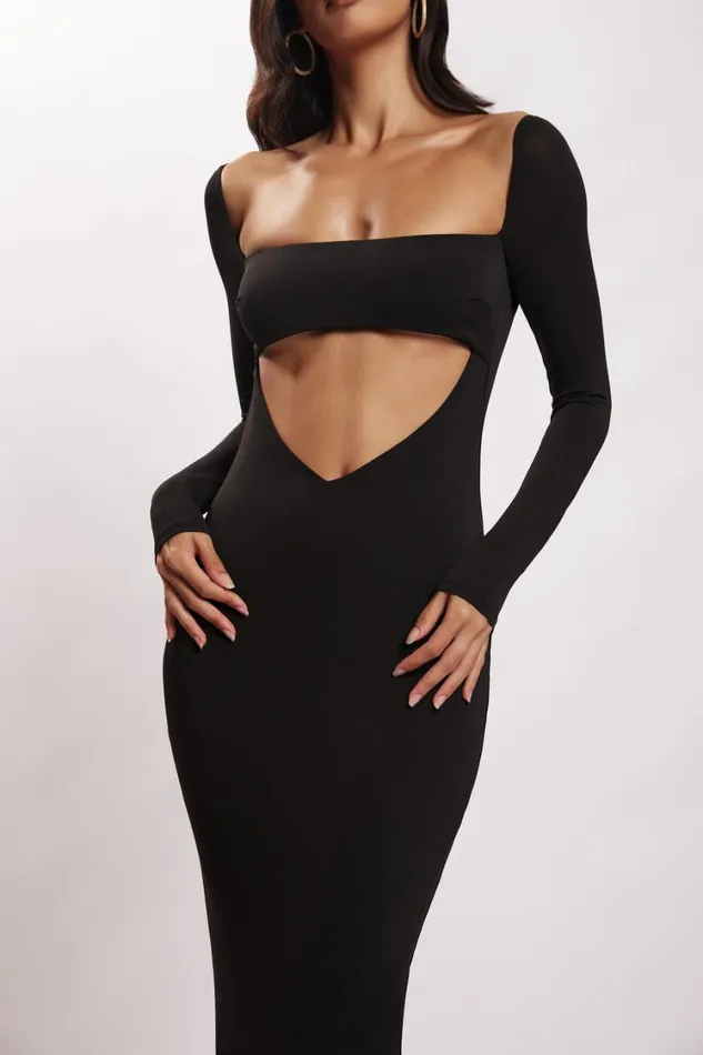 Women Meshki Dresses Ashleigh Cut Out Bandeau Maxi Dress 8211 Black Women Meshki Dresses Ashleigh Cut Out Bandeau Maxi Dress 8211 Black