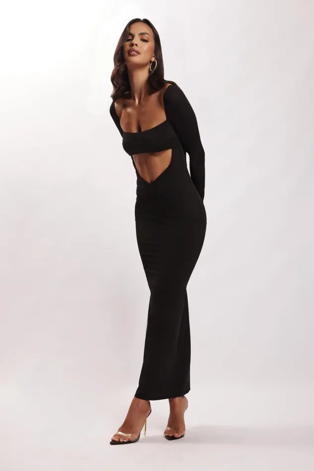 Women Meshki Dresses Ashleigh Cut Out Bandeau Maxi Dress 8211 Black Women Meshki Dresses Ashleigh Cut Out Bandeau Maxi Dress 8211 Black