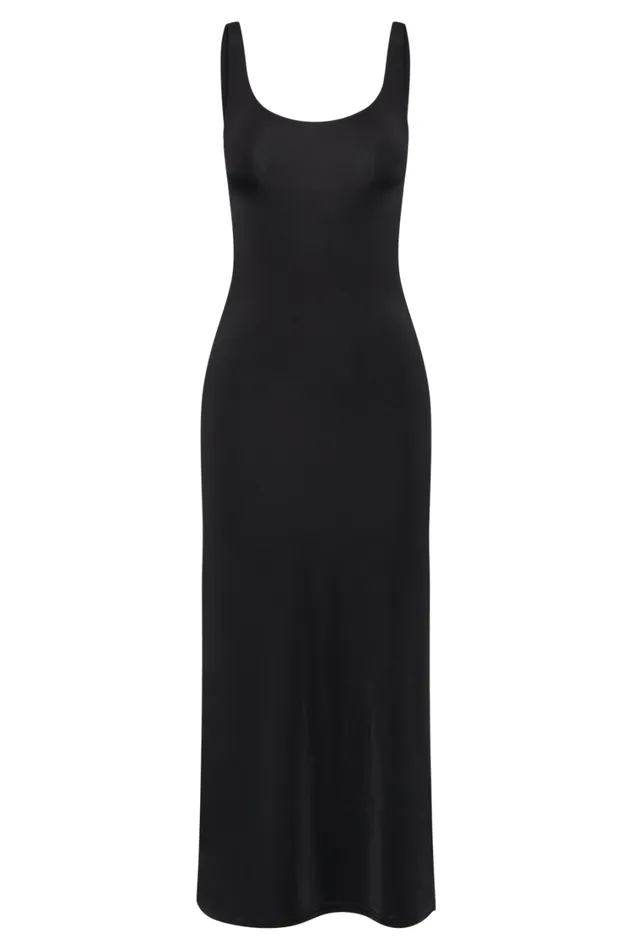 Women Meshki Dresses Augustine Slinky Scoop Midi Dress 8211 Black