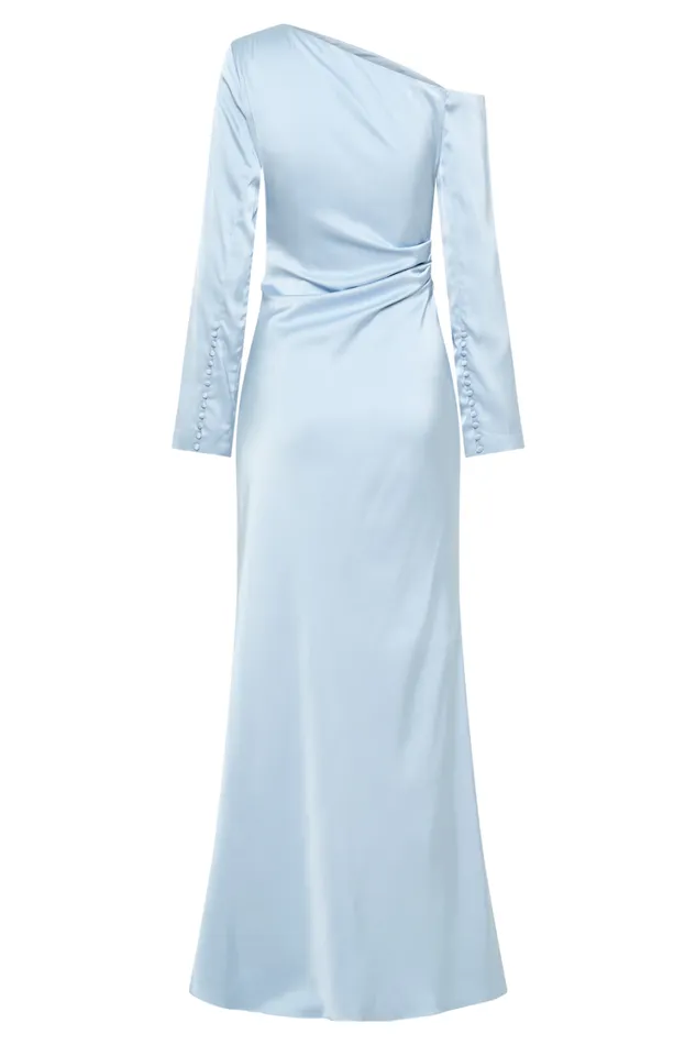 Women Meshki Dresses Avery Long Sleeve Maxi Dress 8211 Cornflower Blue