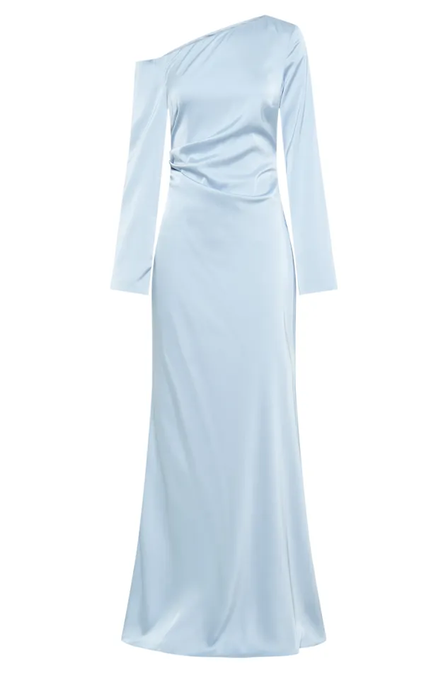 Women Meshki Dresses Avery Long Sleeve Maxi Dress 8211 Cornflower Blue