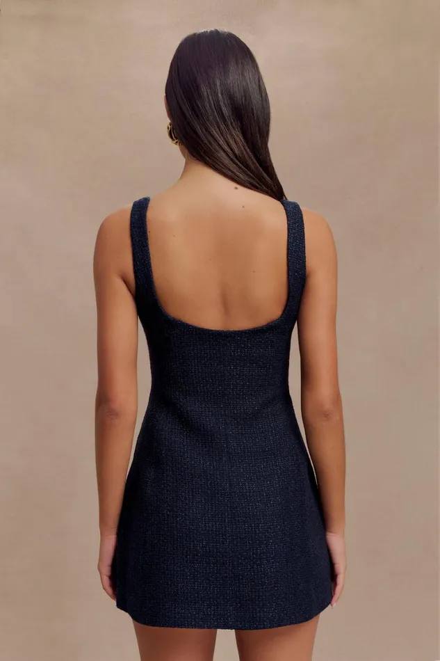 Women Meshki Dresses Beth Boucle Mini Dress 8211 Navy
